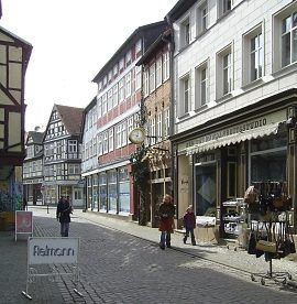 Die Burgstraße von Salzwedel