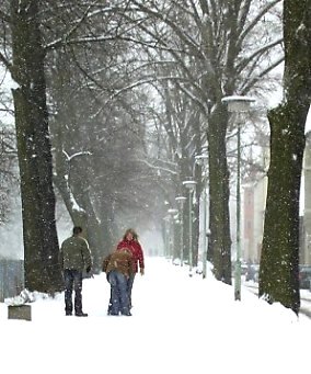 Der Ostwall im Schneegestber