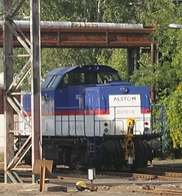 Instandgesetzte Streckenlokomotive bei Alstom Stendal